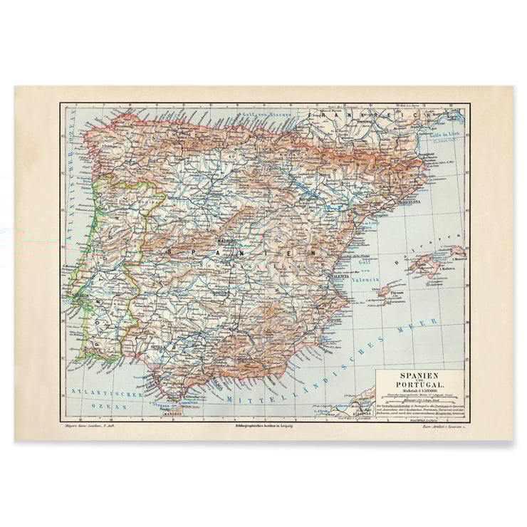 Ancient map of Spain Ancient map of Spain