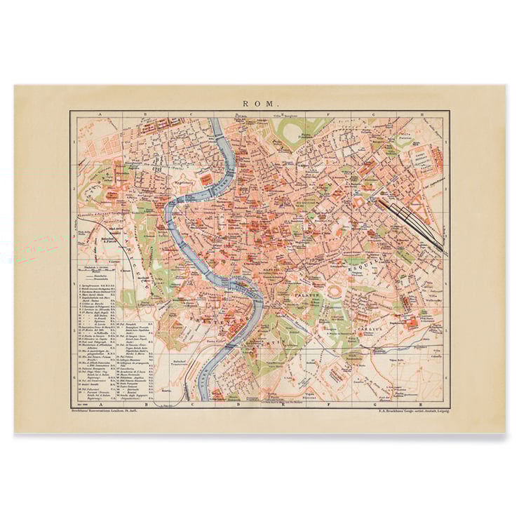 Ancient map of Rome Ancient map of Rome
