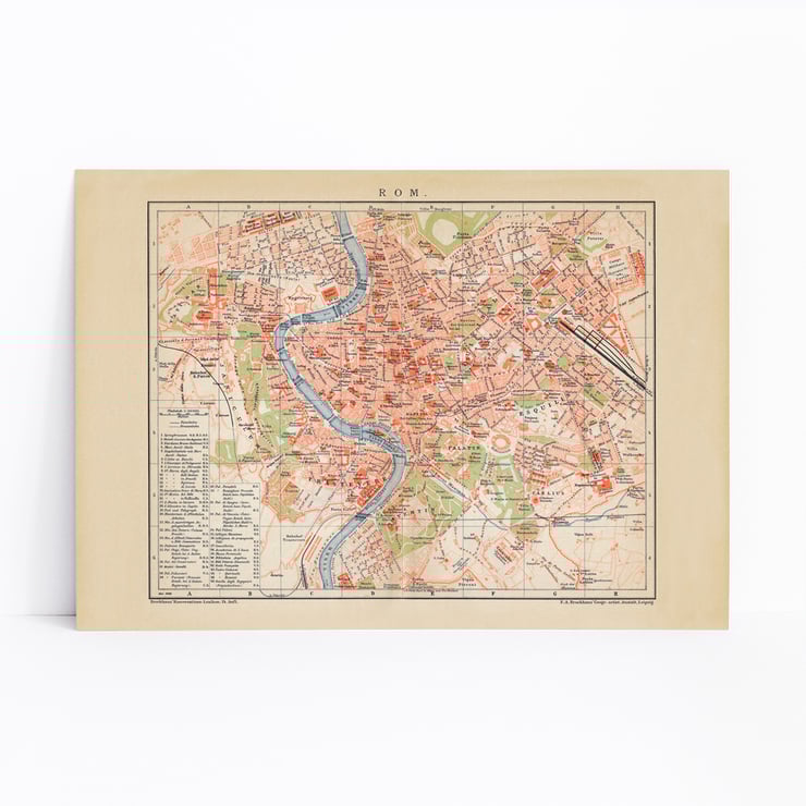 Ancient map of Rome Ancient map of Rome