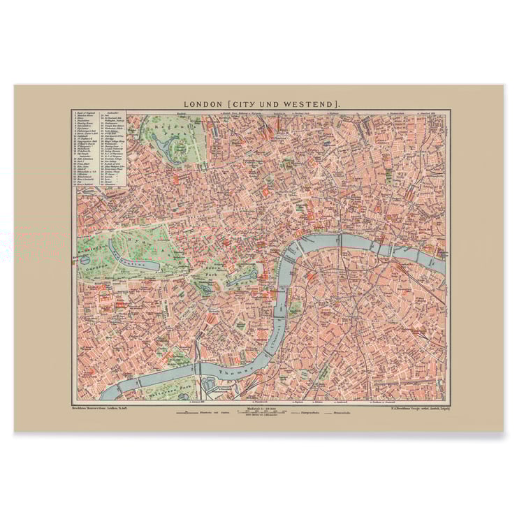 Ancient map of London Ancient map of London