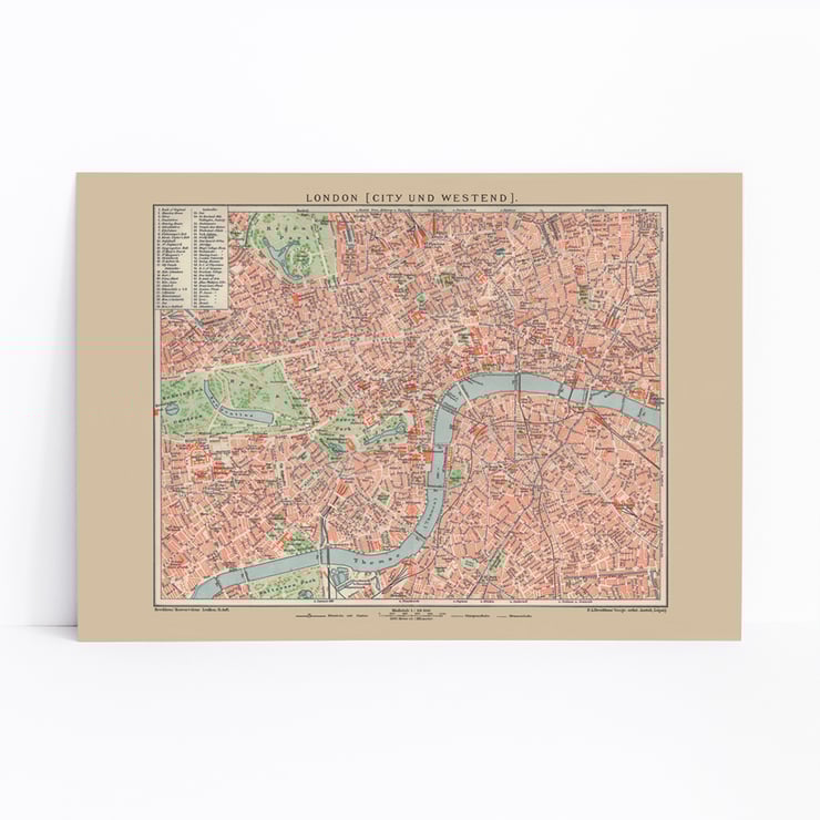 Ancient map of London Ancient map of London
