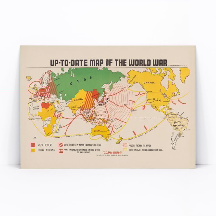 Up-to-date map of the world war Up-to-date map of the world war