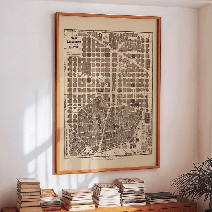 Plano de Barcelona 1870 Plano de Barcelona 1870