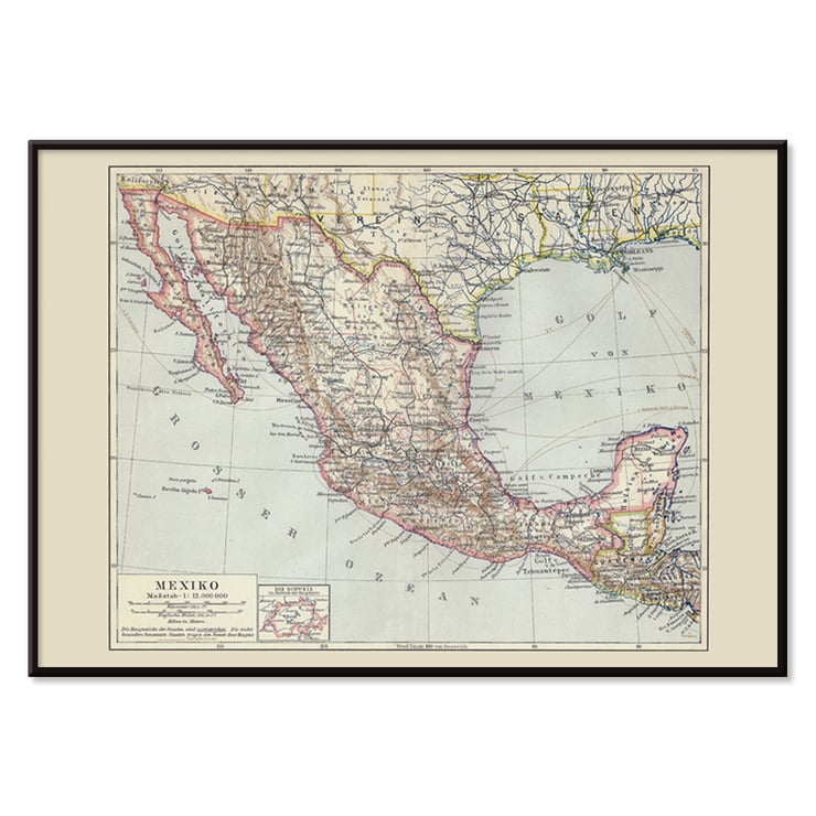 Antique map of Mexico Antique map of Mexico