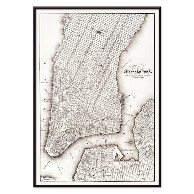 Map of the city of New York Map of the city of New York