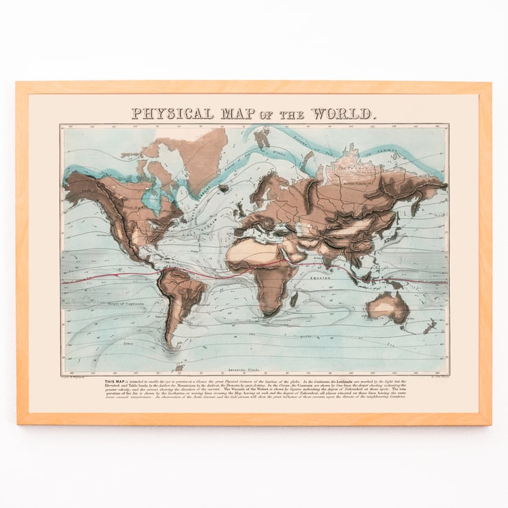 Paris historical monument map with detailed streets and landmarks Physical map of the World by James Reynolds Poster showing a detailed map of Paris highlighting its monuments and streets with artistic illustrations by James Reynolds