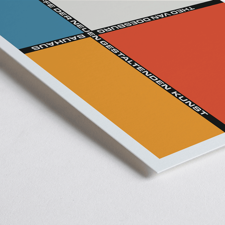 Theo van Doesburg abstract geometric composition Bauhaus 21 artwork Poster featuring geometric abstract design by Theo van Doesburg Bauhaus 21 artwork with bold colors and typography.