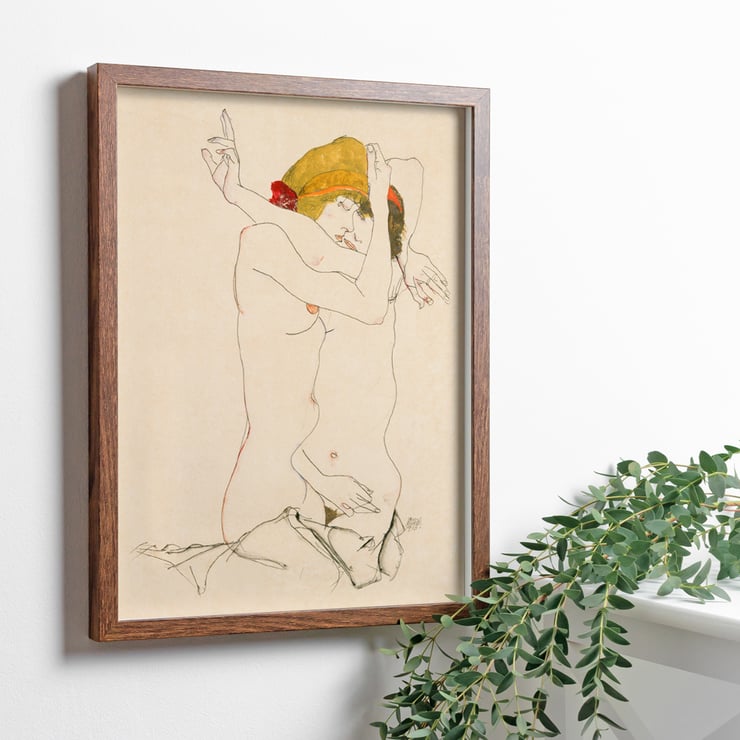 deux femmes, embrasser