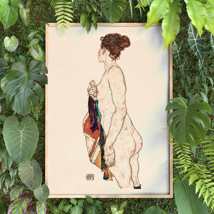 Stehende nackte Frau Stehende nackte Frau
