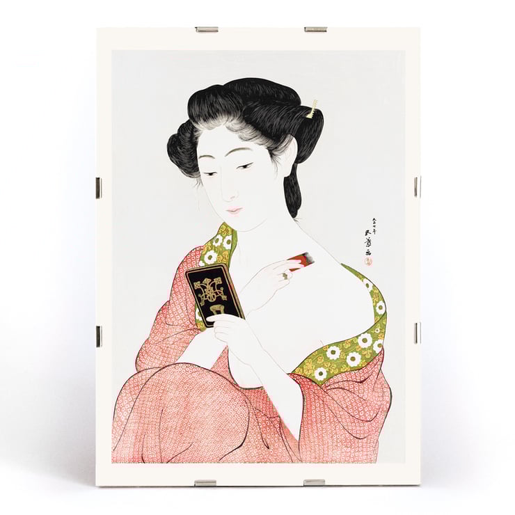 Woman Applying Powder Woman Applying Powder