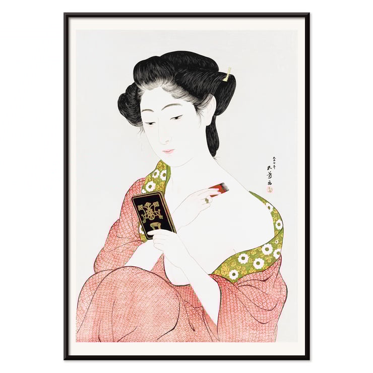 Woman Applying Powder Woman Applying Powder