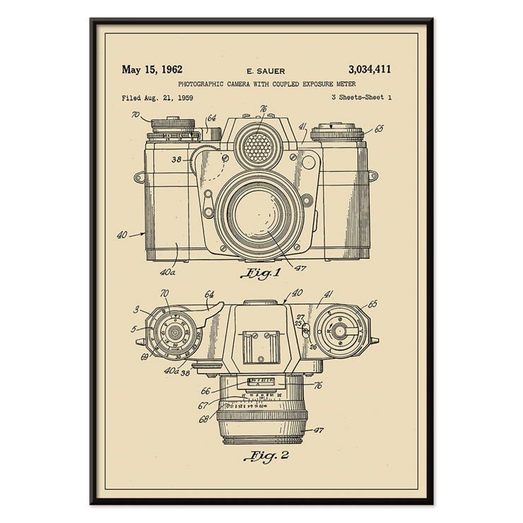 Photographic camera patent Photographic camera patent