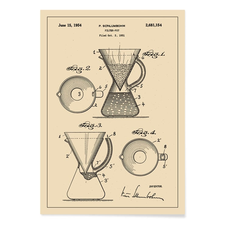 Coffee filter pot patent Coffee filter pot patent
