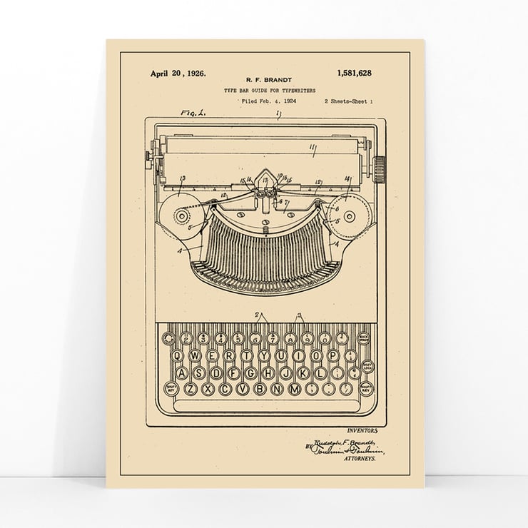 Schreibmaschinenpatent Schreibmaschinenpatent