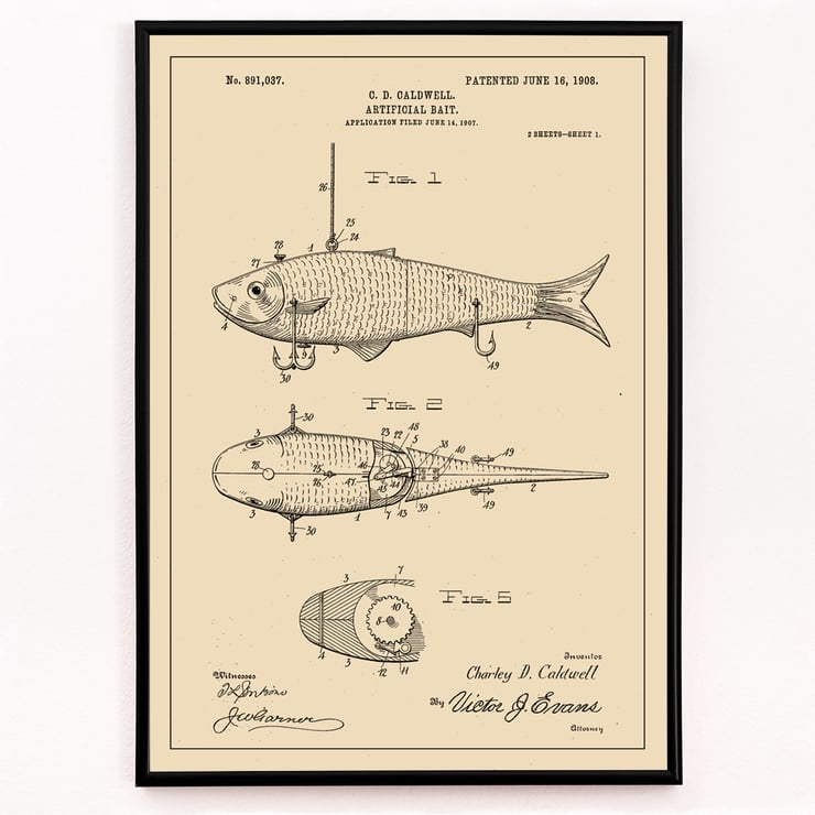Patent für künstliche Köder Patent für künstliche Köder