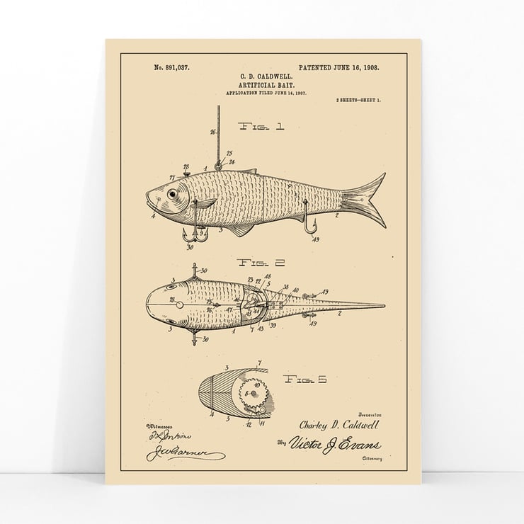 Patent für künstliche Köder Patent für künstliche Köder