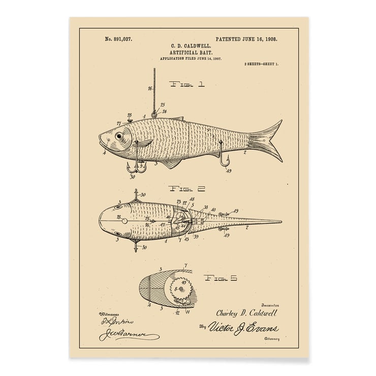 Patent für künstliche Köder Patent für künstliche Köder