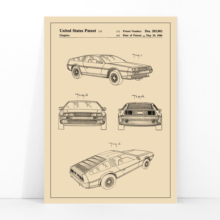 Delorean DMC-12 Patent Delorean DMC-12 Patent