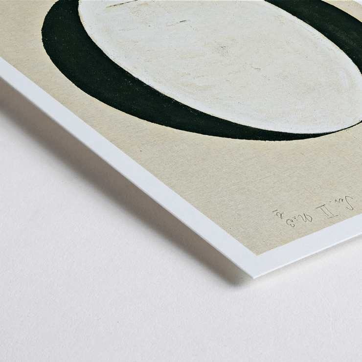 Abstract geometric design by Hilma af Klint titled Judaism and Paganism Standpoint Poster featuring abstract artwork Judaism and Paganism Standpoint by Hilma af Klint with a large central oval shape.