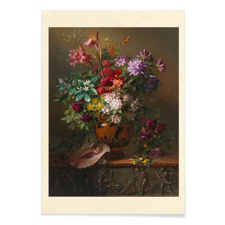 Blumen in einer griechischen Vase Blumen in einer griechischen Vase