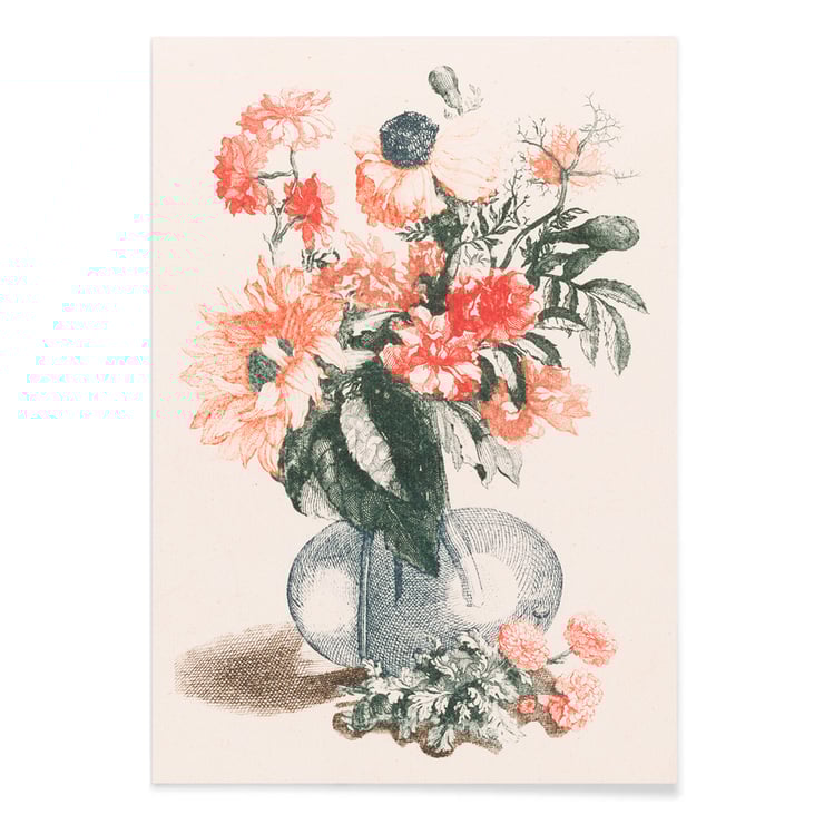 Glass vase with flowers Glass vase with flowers