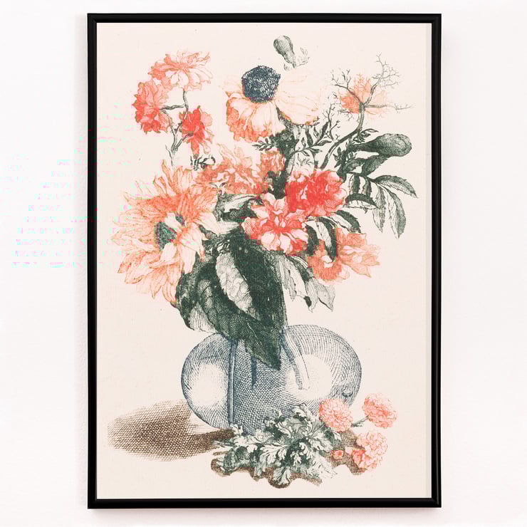 Glass vase with flowers Glass vase with flowers