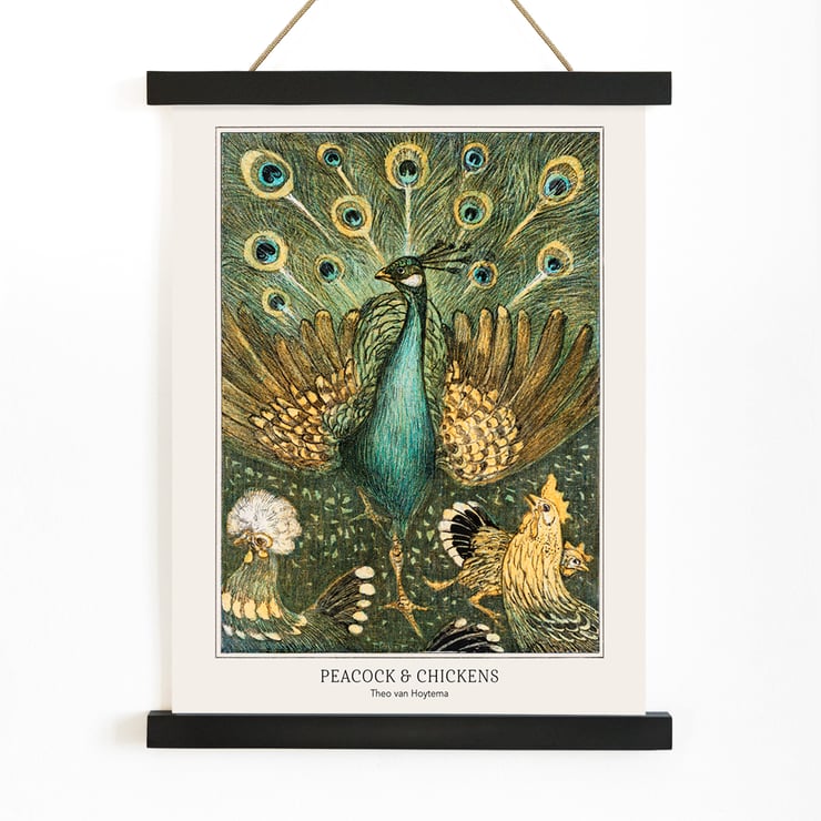 Peacock & Chickens Peacock & Chickens