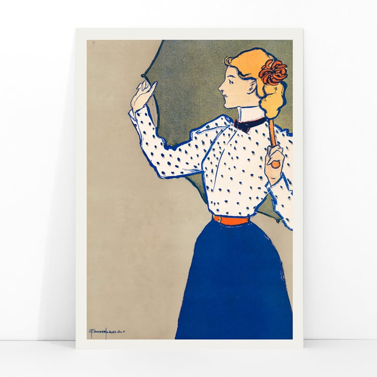 Frau mit Regenschirm Frau mit Regenschirm