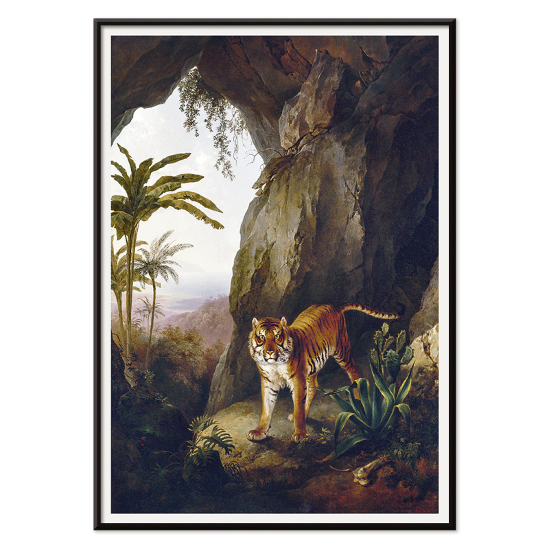 Tiger in einer Höhle