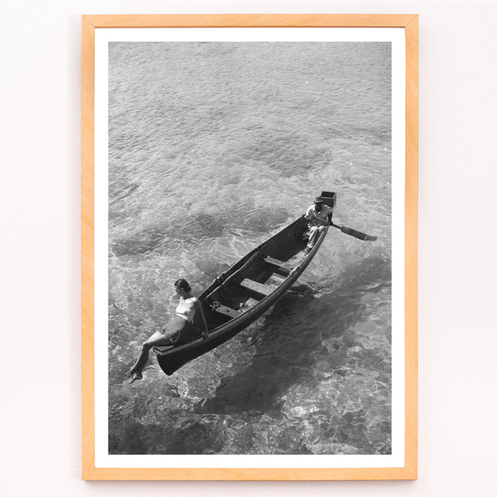 Mannequin sur le bord du bateau