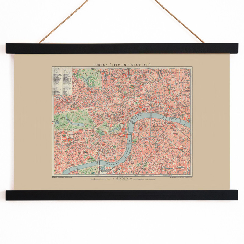 Mapa antigo de Londres