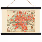 Mapa antigo de Paris