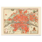 Alte Karte von Paris