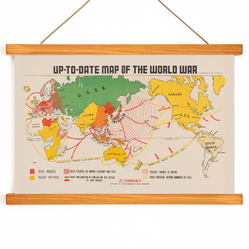 Mapa actualizado de la guerra mundial.