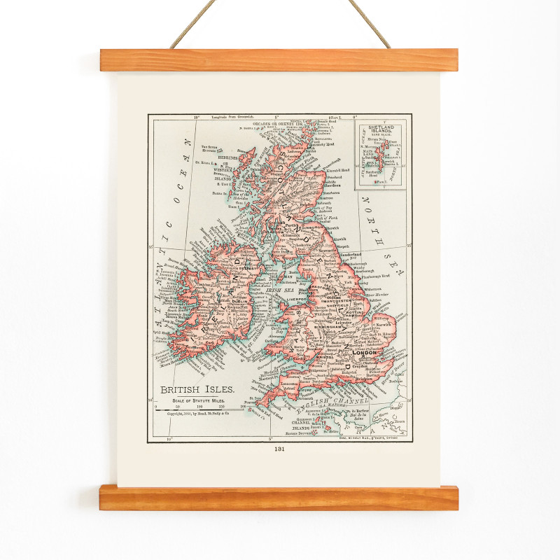 carte des îles britanniques