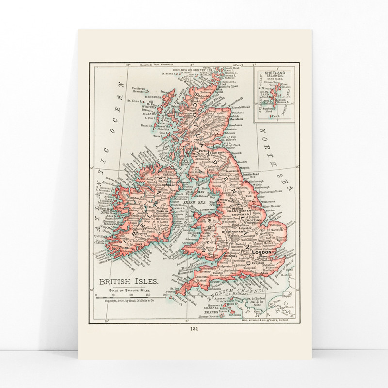 mapa das Ilhas Britânicas
