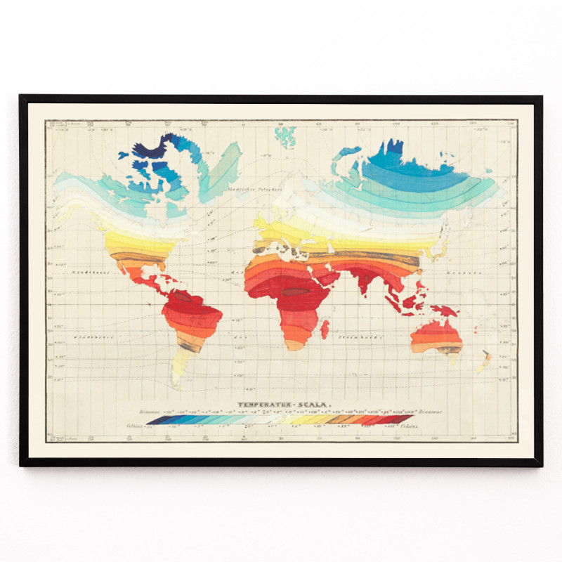 Mappa del mondo della temperatura