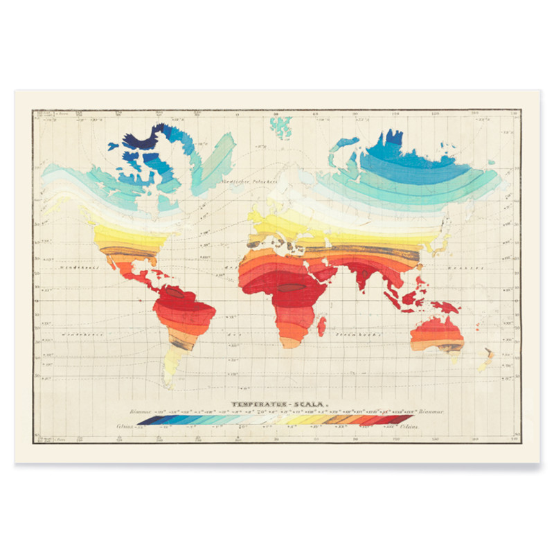 Mapa del món de la temperatura