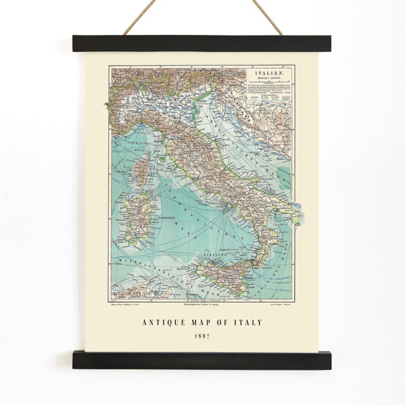 Mapa antigo da Itália