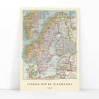 Carte antique de la Scandinavie