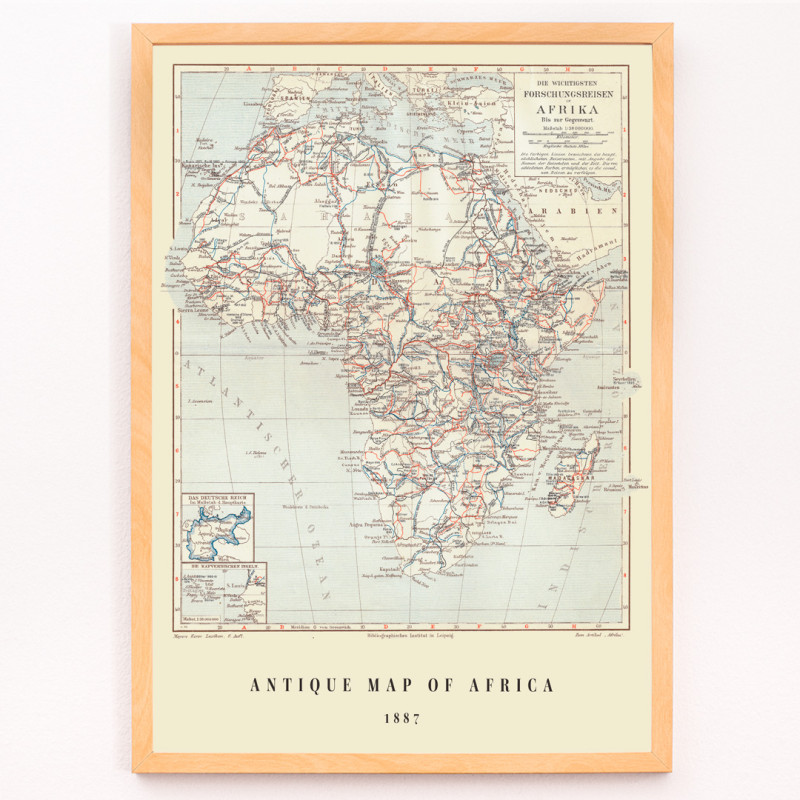 Antike Karte von Afrika