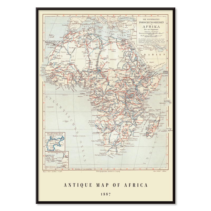 Antica mappa dell&#39;Africa