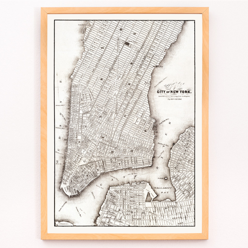Mappa della città di New York