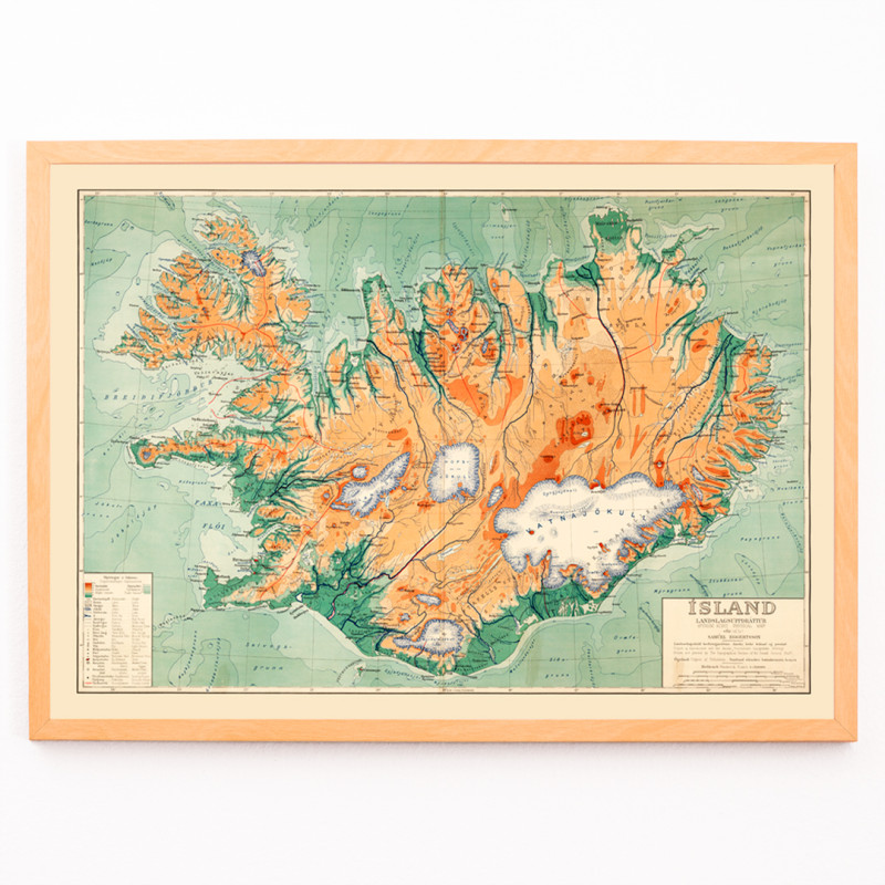 Mapa polític d&#39;Islàndia