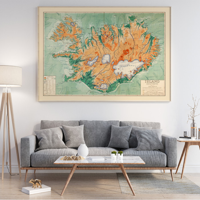 Mappa politica dell&#39;Islanda