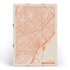 Mapa minimalista de Barcelona