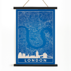 Carte minimaliste de Londres