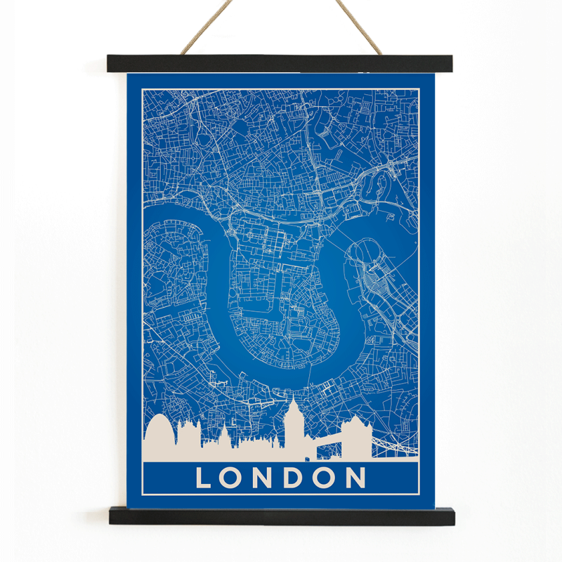 Minimalist London Map