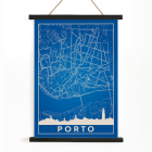 Minimalistische Porto-Karte