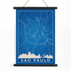 Minimalist Sao Paulo Map